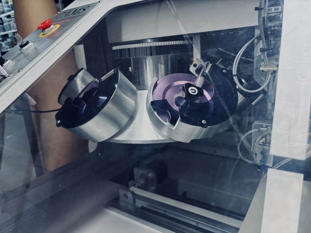 Close-up of a Crystal Robot Machine